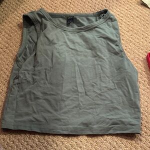 Women's Sleeveless Green Top